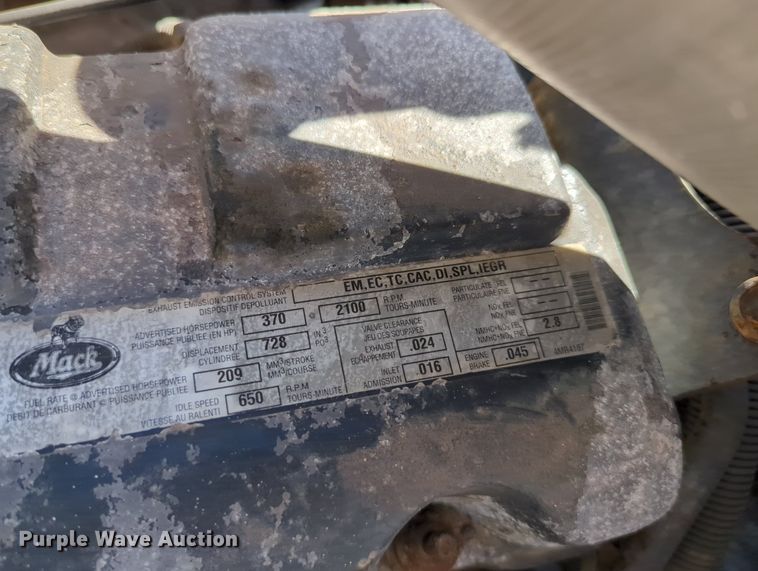 image for item MX9460 2005 Mack CV Granite  dump truck