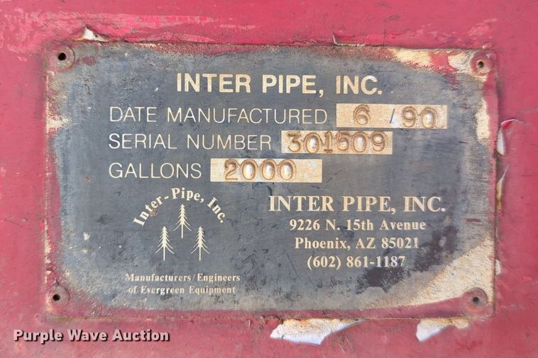 image for item MX9469 1990 Ford F700  water truck