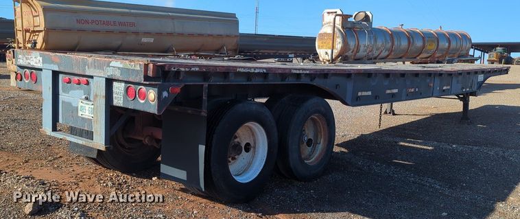 image for item MX9474 1974 Brown  flatbed trailer