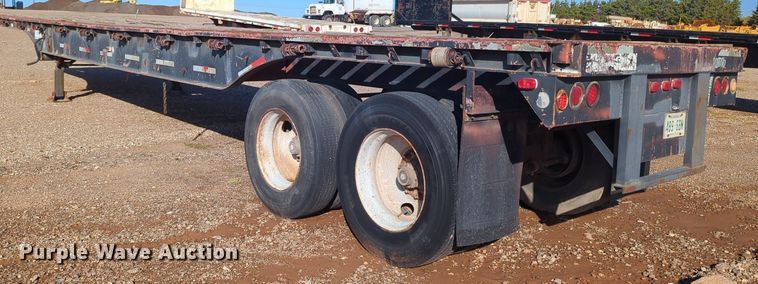 image for item MX9474 1974 Brown  flatbed trailer