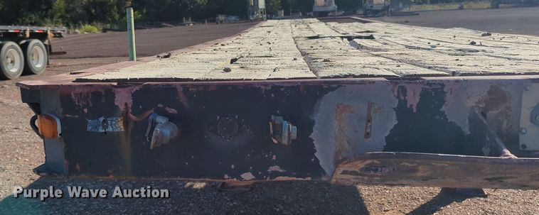 image for item MX9474 1974 Brown  flatbed trailer