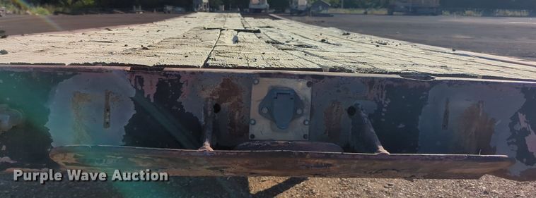 image for item MX9474 1974 Brown  flatbed trailer