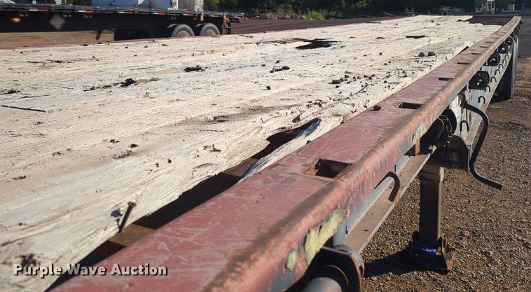 image for item MX9474 1974 Brown  flatbed trailer