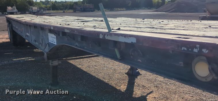 image for item MX9474 1974 Brown  flatbed trailer