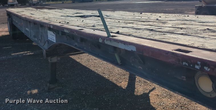 image for item MX9474 1974 Brown  flatbed trailer