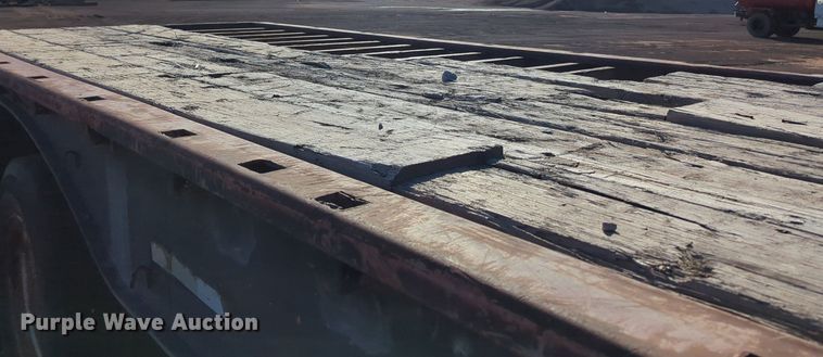 image for item MX9474 1974 Brown  flatbed trailer