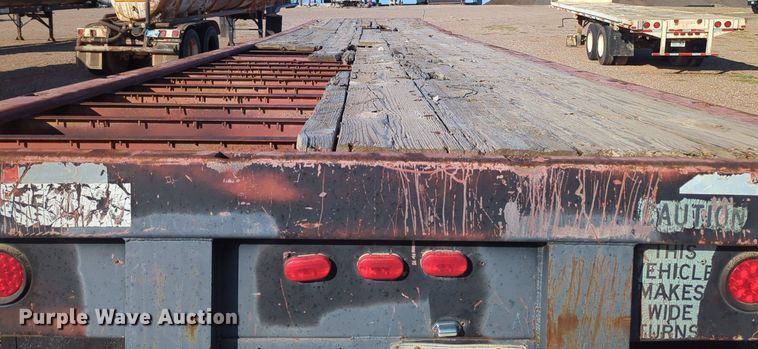image for item MX9474 1974 Brown  flatbed trailer