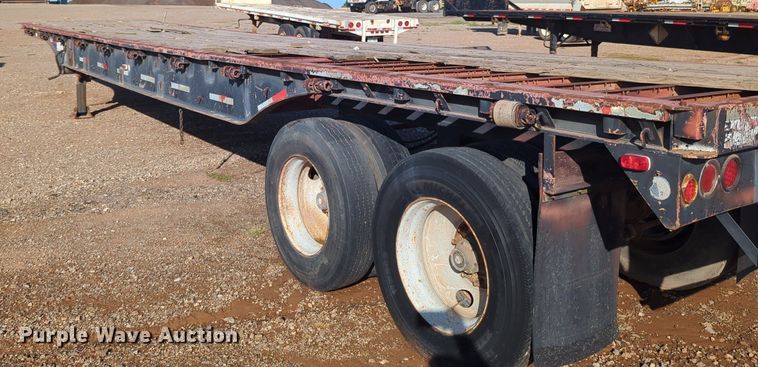 image for item MX9474 1974 Brown  flatbed trailer