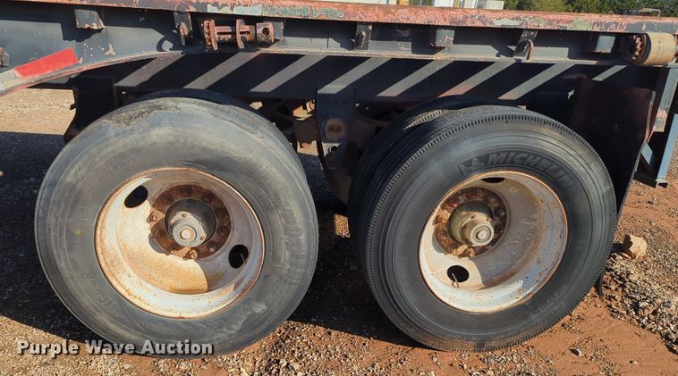 image for item MX9474 1974 Brown  flatbed trailer