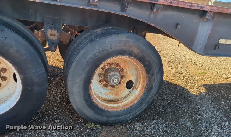 image for item MX9474 1974 Brown  flatbed trailer