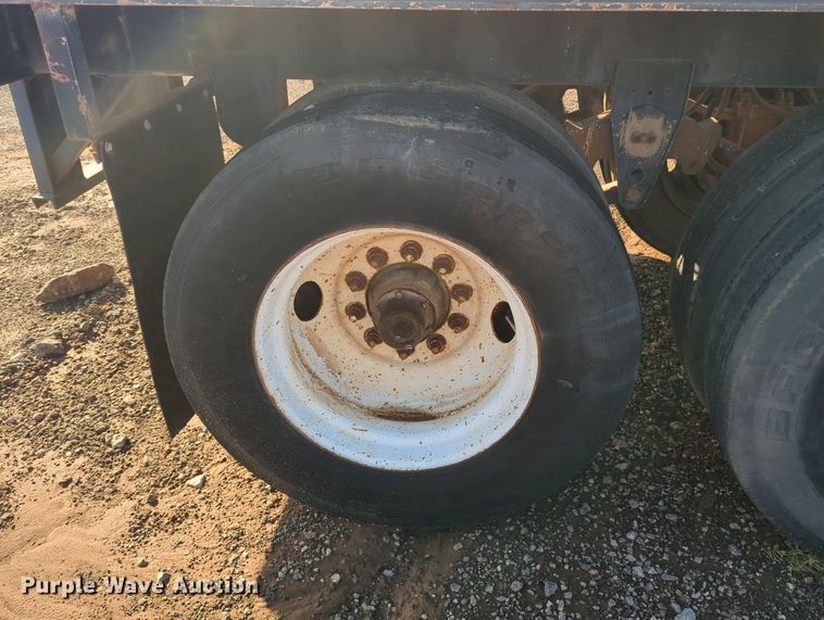 image for item MX9474 1974 Brown  flatbed trailer