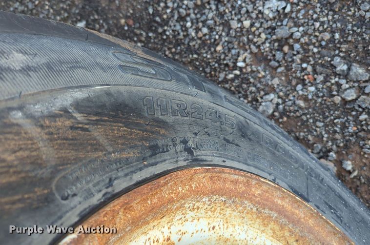 image for item MX9474 1974 Brown  flatbed trailer