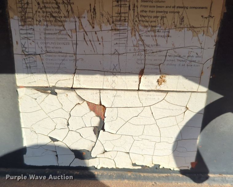 image for item MX9474 1974 Brown  flatbed trailer