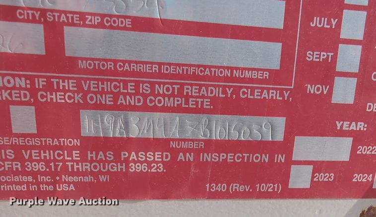 image for item MX9478 2011 Hilbilt  end dump trailer