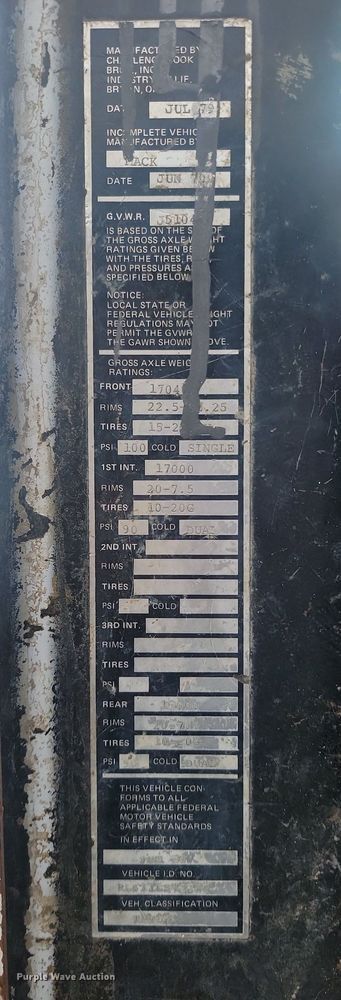 image for item MX9966 1979 Mack RL600L  water truck