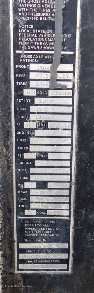 image for item MX9966 1979 Mack RL600L  water truck