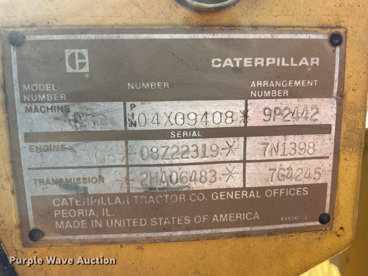 image for item NA9682 1984 Caterpillar D6D  dozer