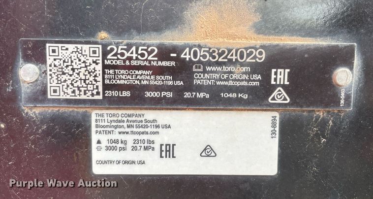 image for item NA9685 2015 Toro RT1200  trencher