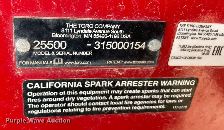 image for item NA9685 2015 Toro RT1200  trencher