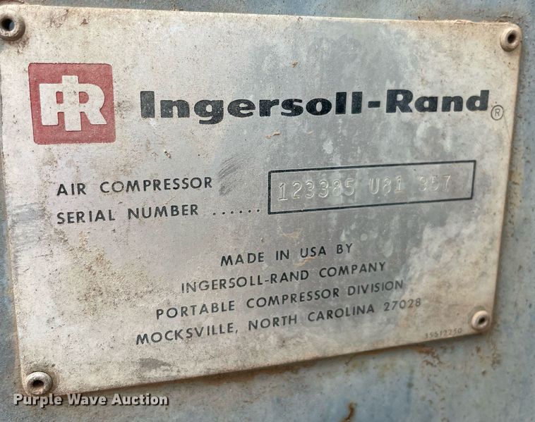 image for item NA9686 Ingersoll Rand  air compressor