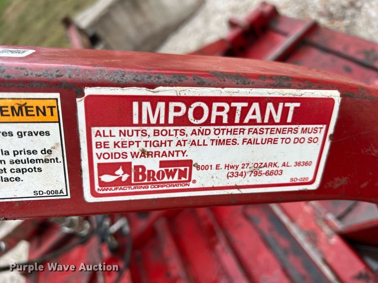 image for item NI9099 Brown MFG TCF-2620  rotary mower