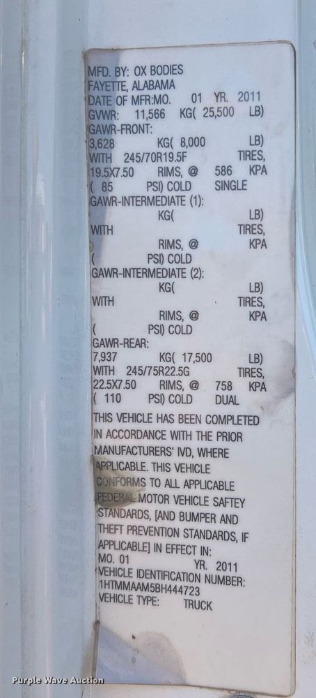 image for item NI9126 2011 International DuraStar 4300  Dump Flat Bed Truck