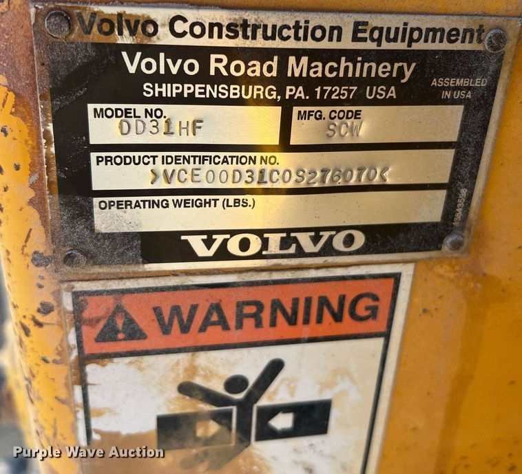 image for item NI9127 2012 Volvo DD31HF  double drum roller