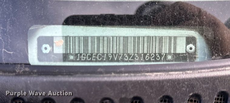 image for item NL9085 2003 Chevrolet Silverado 1500  Ext. Cab pickup truck