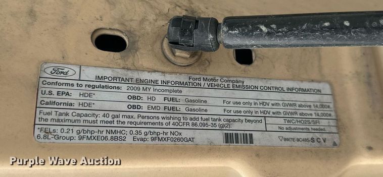 image for item NL9086 2009 Ford F550 Super Duty XL  Crew Cab utility / service truck