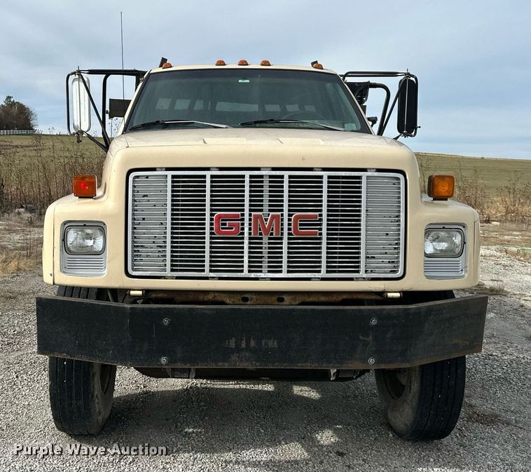image for item NL9087 1990 GMC TopKick  dump flatbed truck
