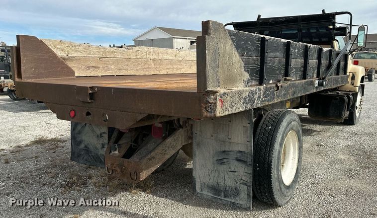 image for item NL9087 1990 GMC TopKick  dump flatbed truck