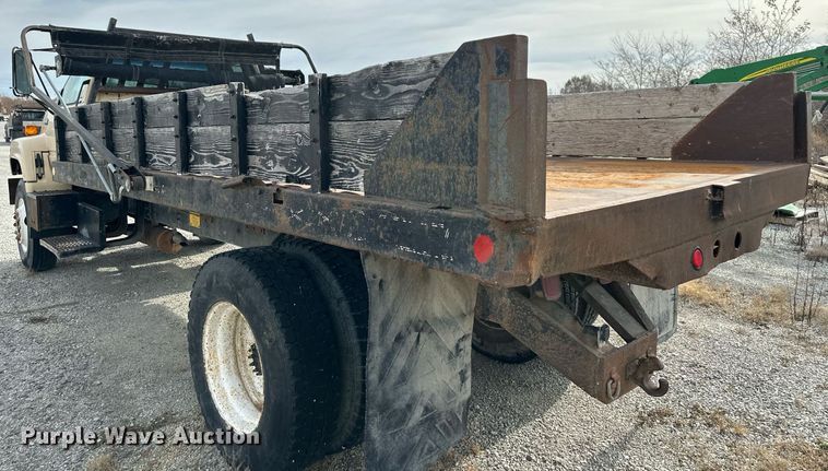 image for item NL9087 1990 GMC TopKick  dump flatbed truck