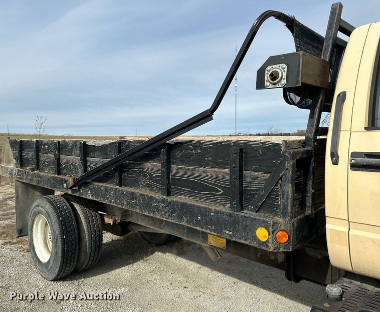 image for item NL9087 1990 GMC TopKick  dump flatbed truck