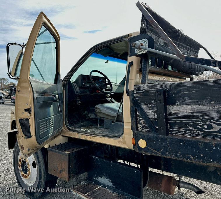 image for item NL9087 1990 GMC TopKick  dump flatbed truck
