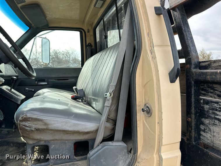 image for item NL9087 1990 GMC TopKick  dump flatbed truck