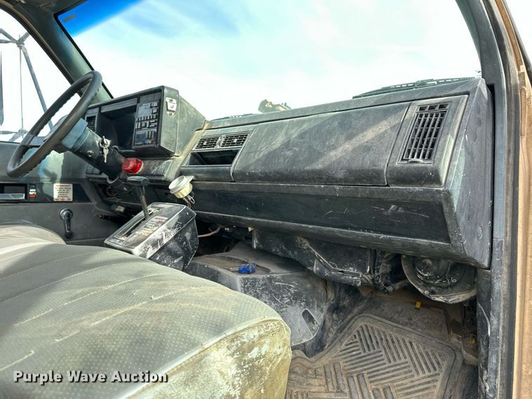 image for item NL9087 1990 GMC TopKick  dump flatbed truck