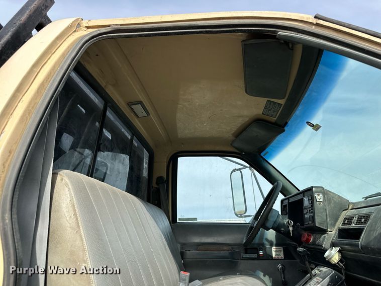 image for item NL9087 1990 GMC TopKick  dump flatbed truck