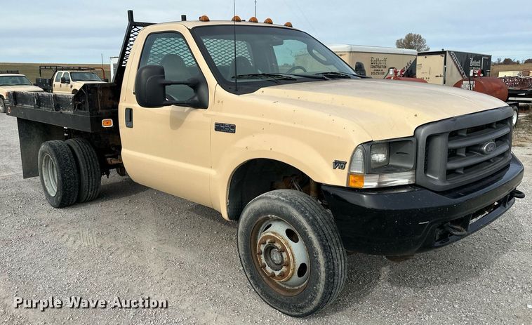 image for item NL9089 2003 Ford F450 Super Duty XL  dump flatbed truck