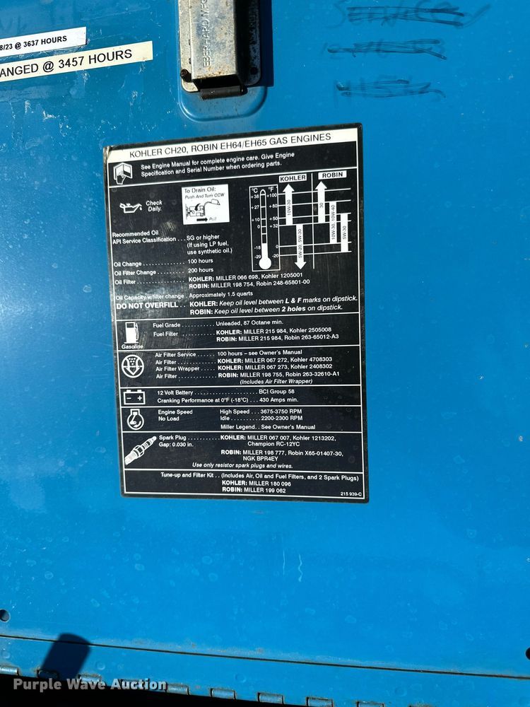 image for item NL9136 Miller Bobcat 250 welder/generator