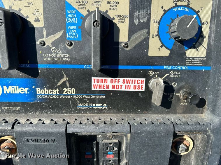 image for item NL9136 Miller Bobcat 250 welder/generator