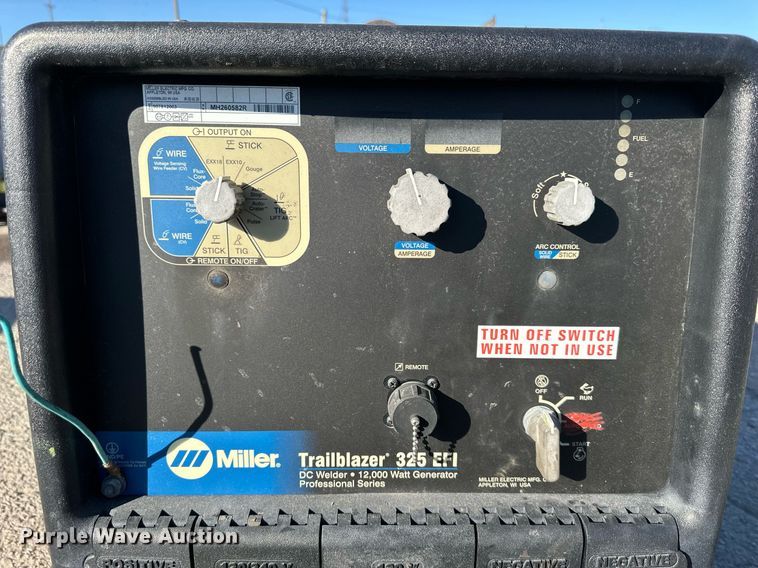 image for item NL9144 Miller Trailblazer 325 EFI welder/generator