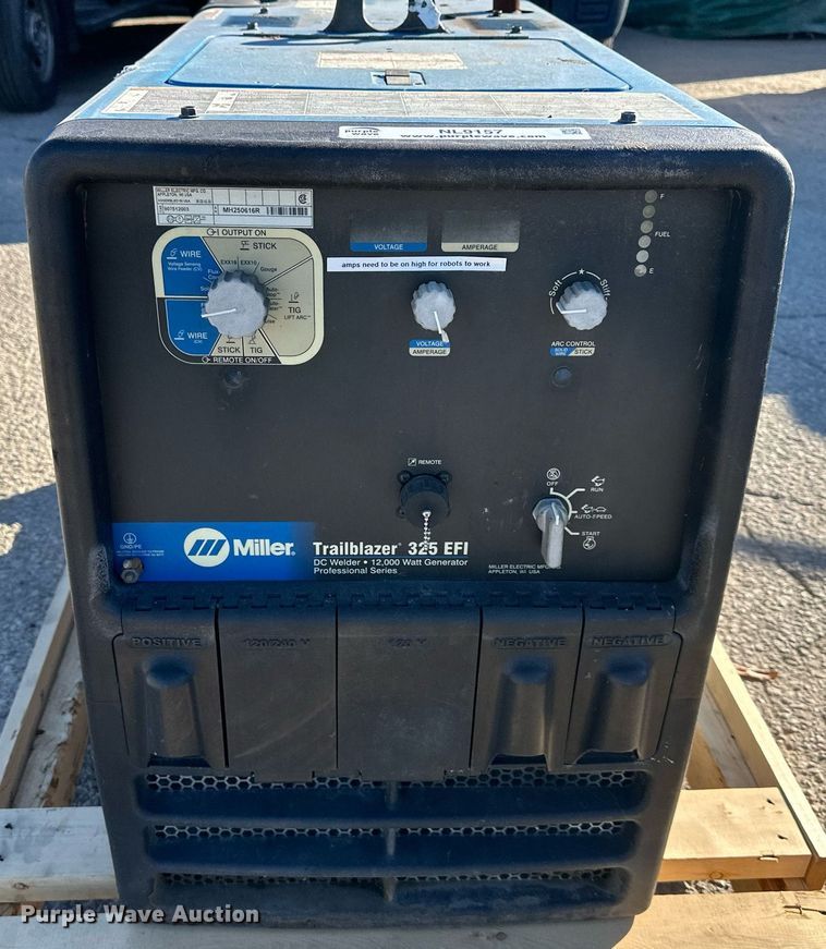 image for item NL9157 Miller Trailblazer 325 EFI welder/generator
