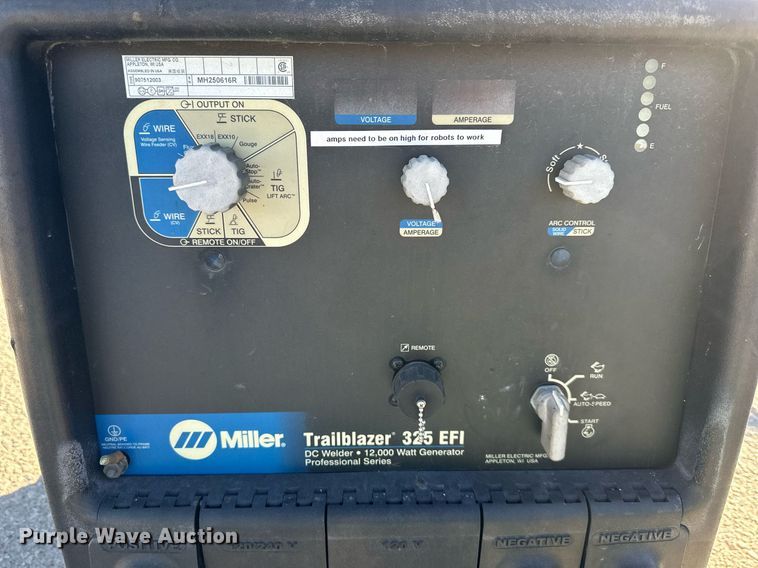 image for item NL9157 Miller Trailblazer 325 EFI welder/generator