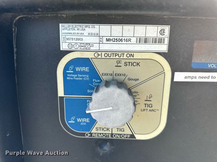 image for item NL9157 Miller Trailblazer 325 EFI welder/generator