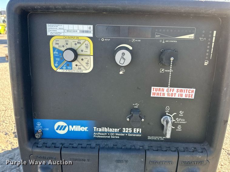 image for item NL9158 Miller Trailblazer 325 EFI welder/generator