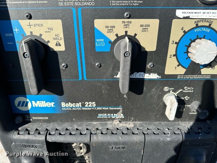 image for item NL9160 Miller Bobcat 225 welder/generator
