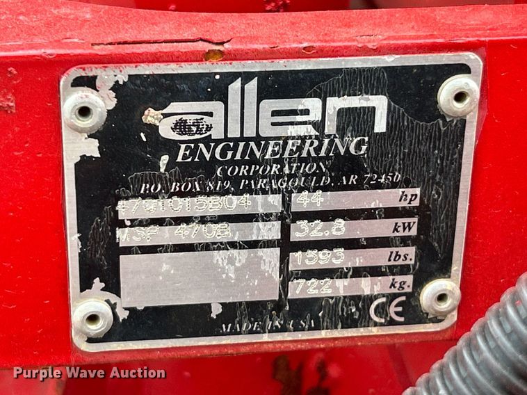 image for item NL9657 2015 Allen MSP470C  riding trowel