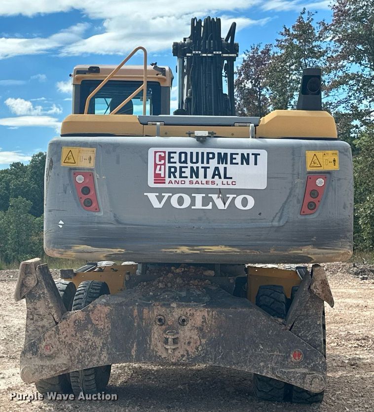 image for item NO9311 2012 Volvo EW180D  wheeled excavator