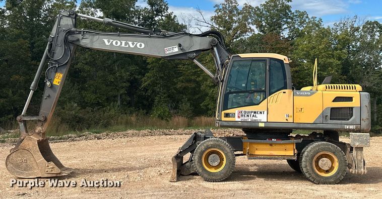 image for item NO9311 2012 Volvo EW180D  wheeled excavator
