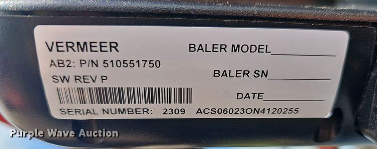 image for item NP9000 Vermeer 6650 Rancher  round baler